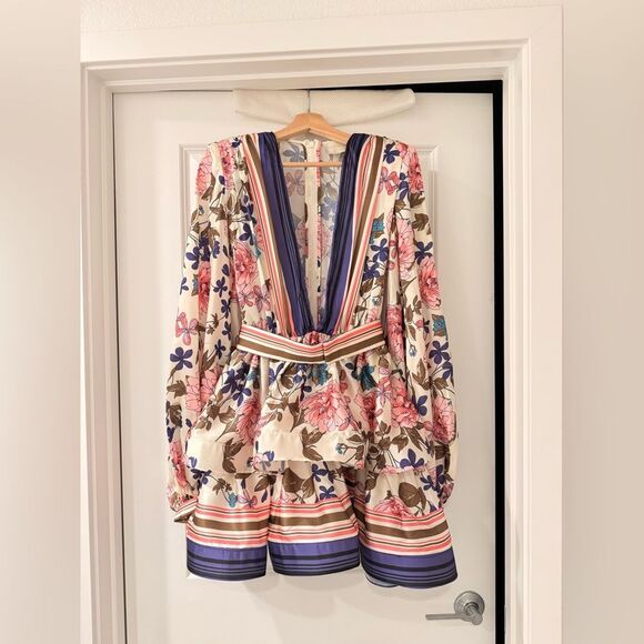 NWOT BRONX AND BANCO Bedouin Peony Coastal Mini Dress - Picture 4 of 16